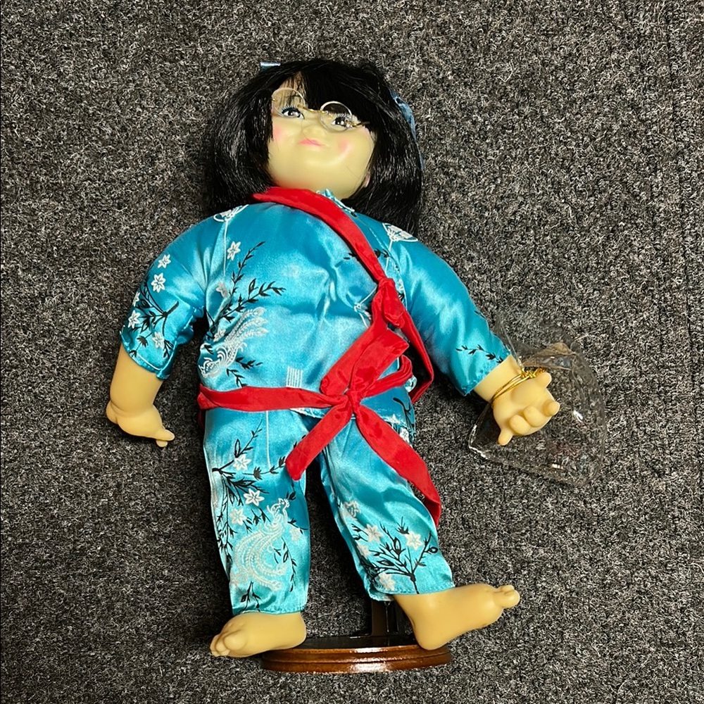 Large China Doll with child